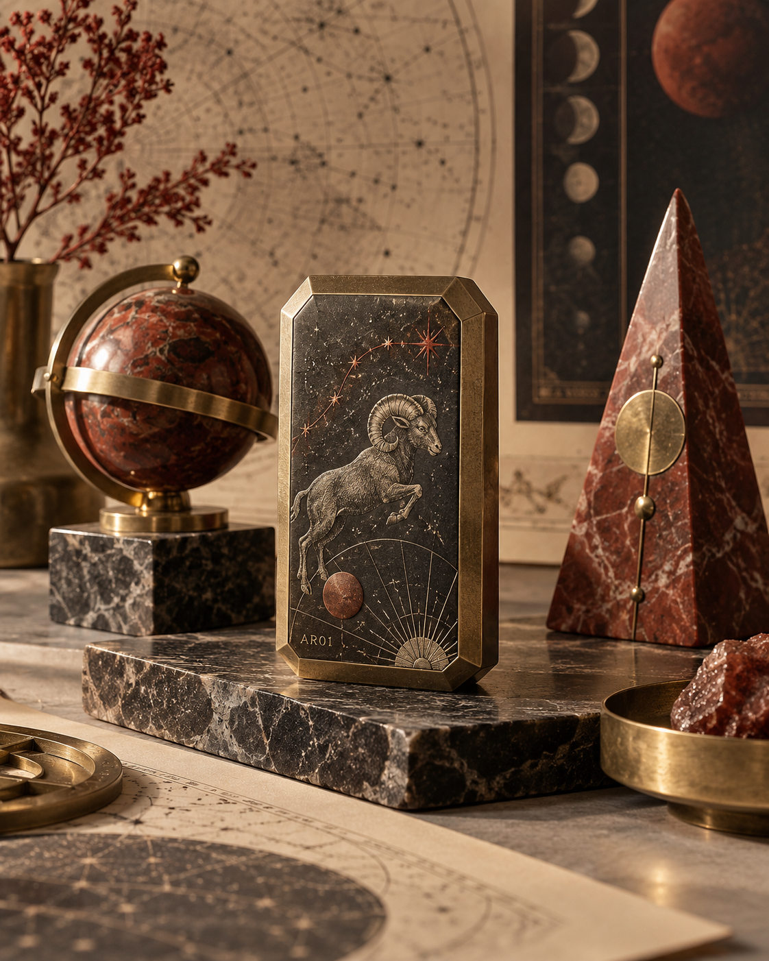 Aries Celestial Desk Totem — The First Spark