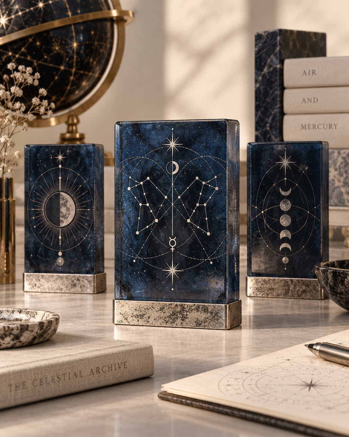 Gemini Celestial Desk Totem — The Twin Signal
