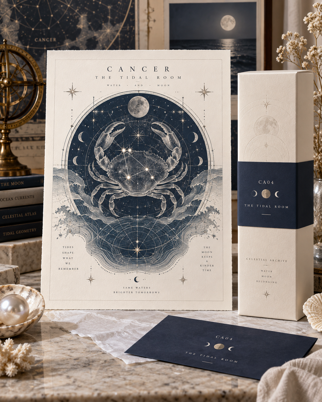 Celestial Archive Cancer Art Print — The Tidal Room