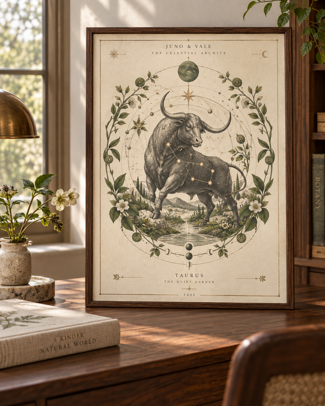 Celestial Archive Taurus Art Print — The Quiet Garden