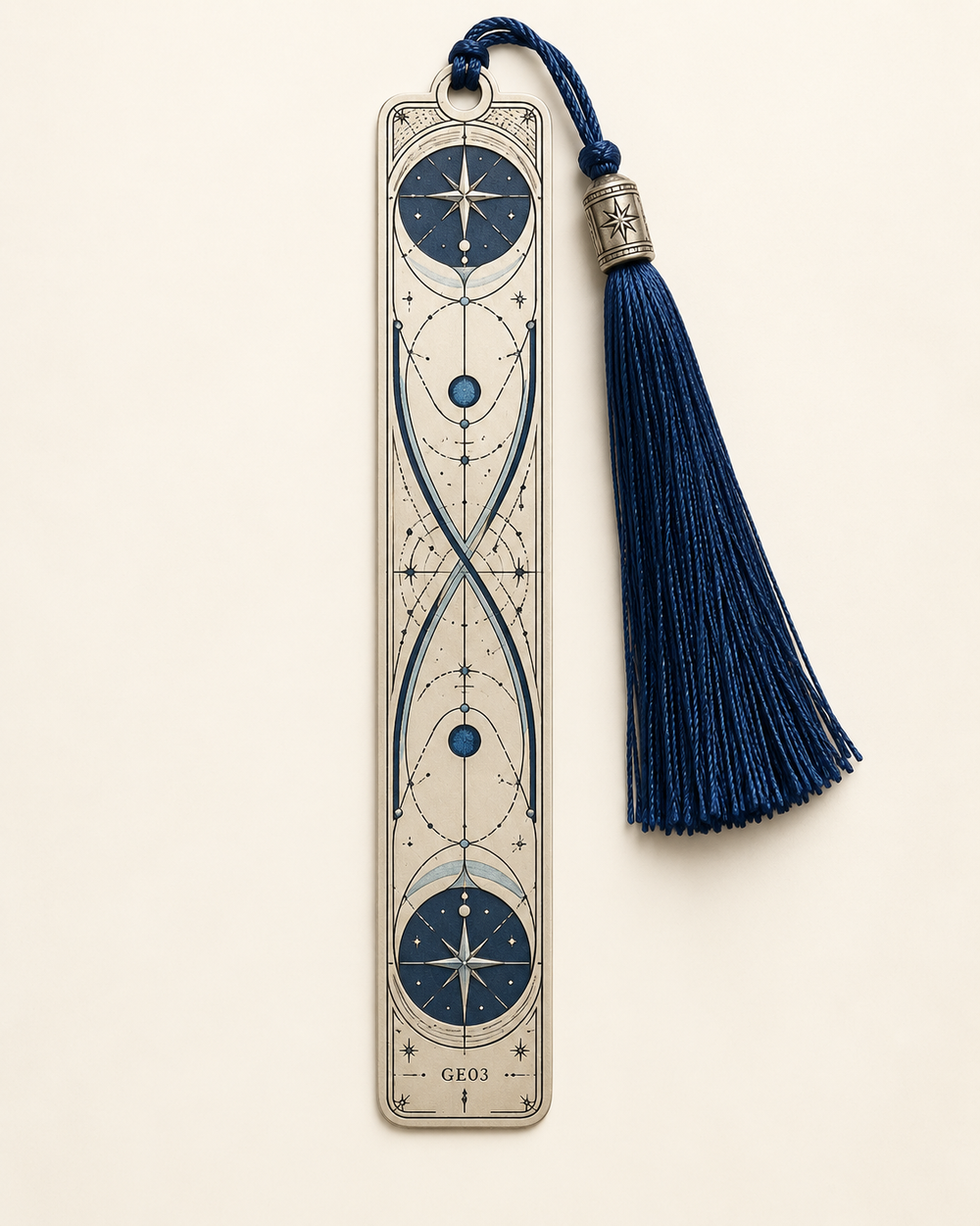 Gemini Celestial Archive Metal Bookmark — The Twin Signal