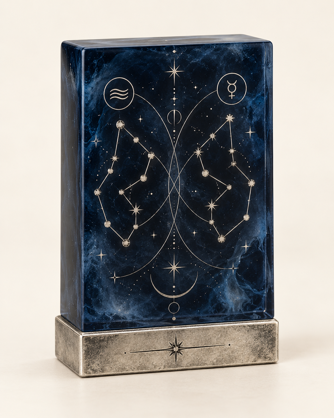 Gemini Celestial Desk Totem — The Twin Signal