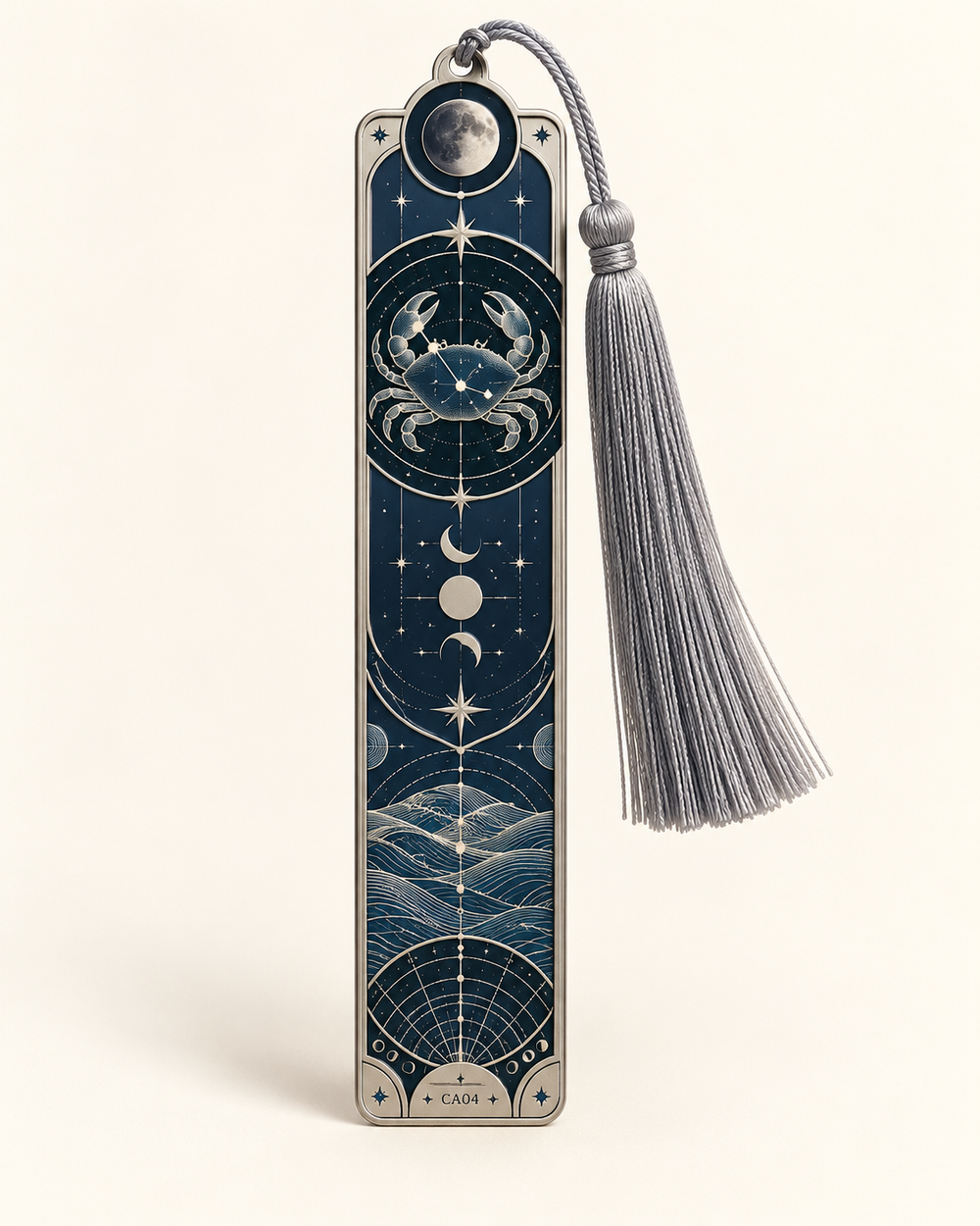 Cancer Celestial Archive Metal Bookmark — The Tidal Room