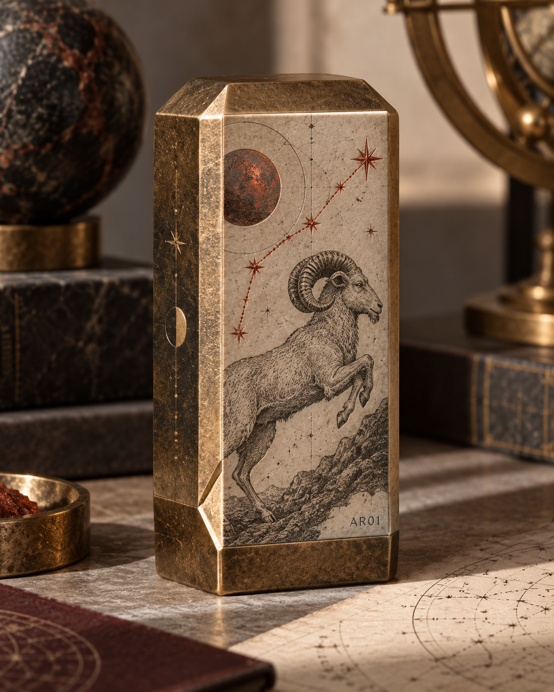 Aries Celestial Desk Totem — The First Spark