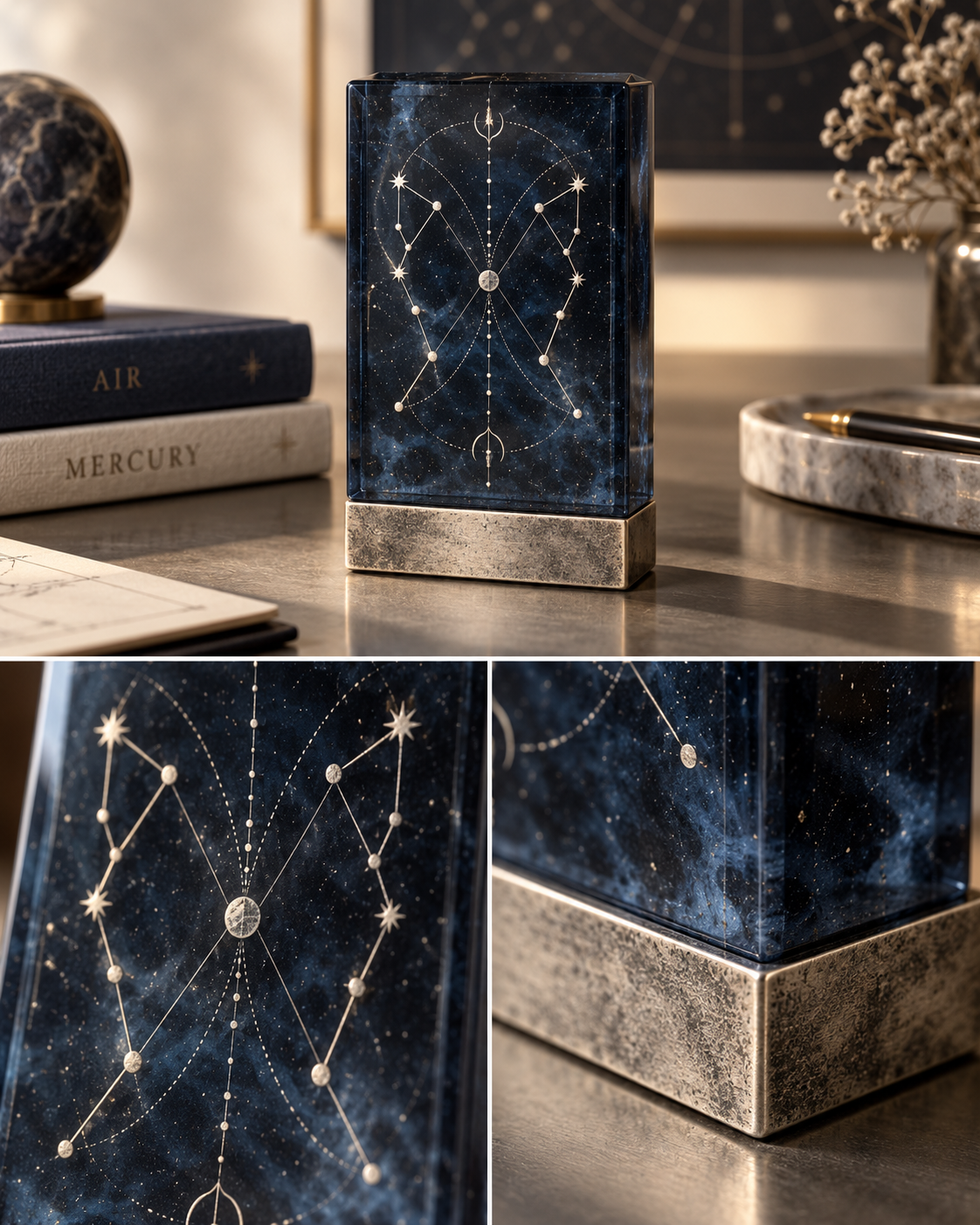 Gemini Celestial Desk Totem — The Twin Signal