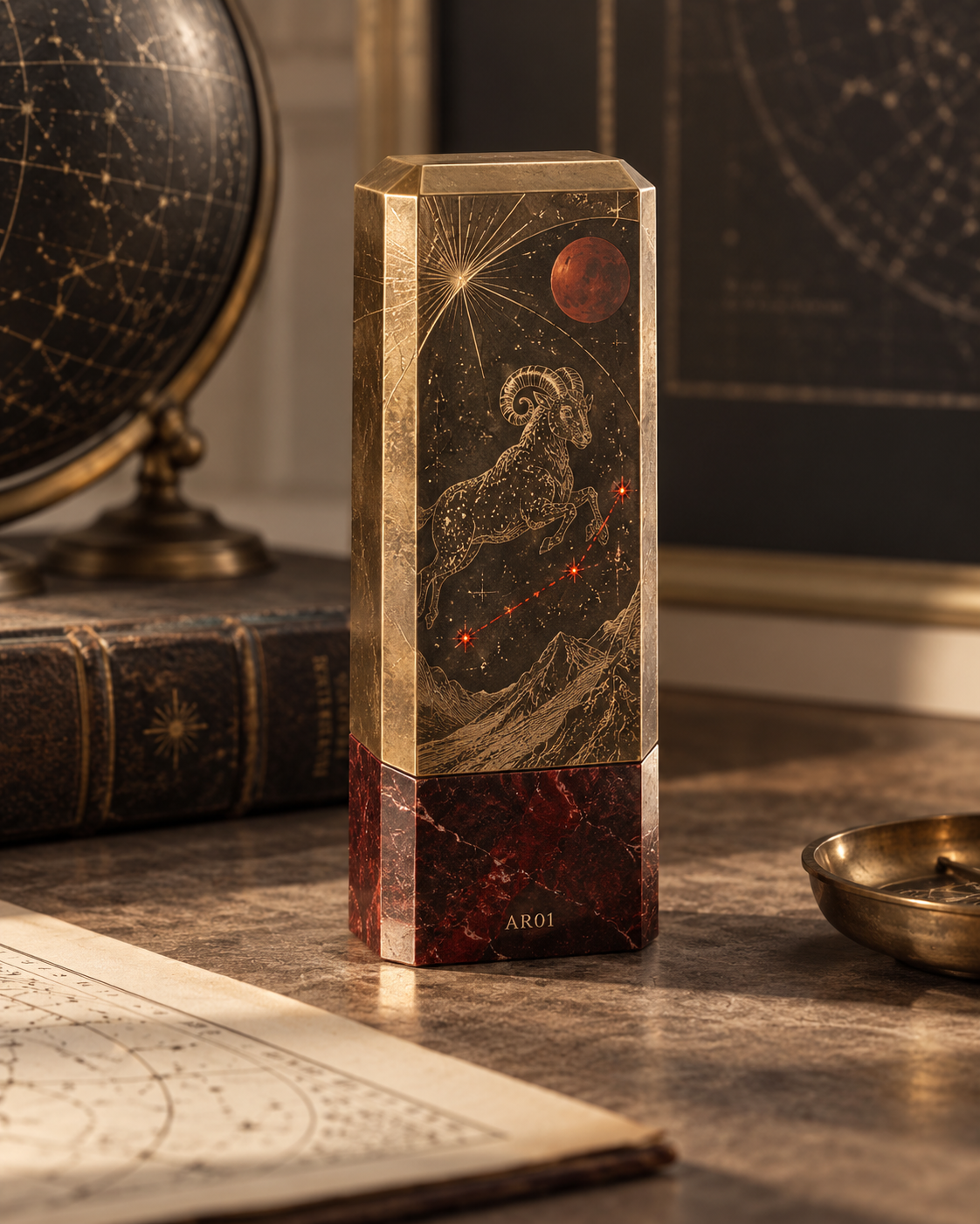 Aries Celestial Desk Totem — The First Spark