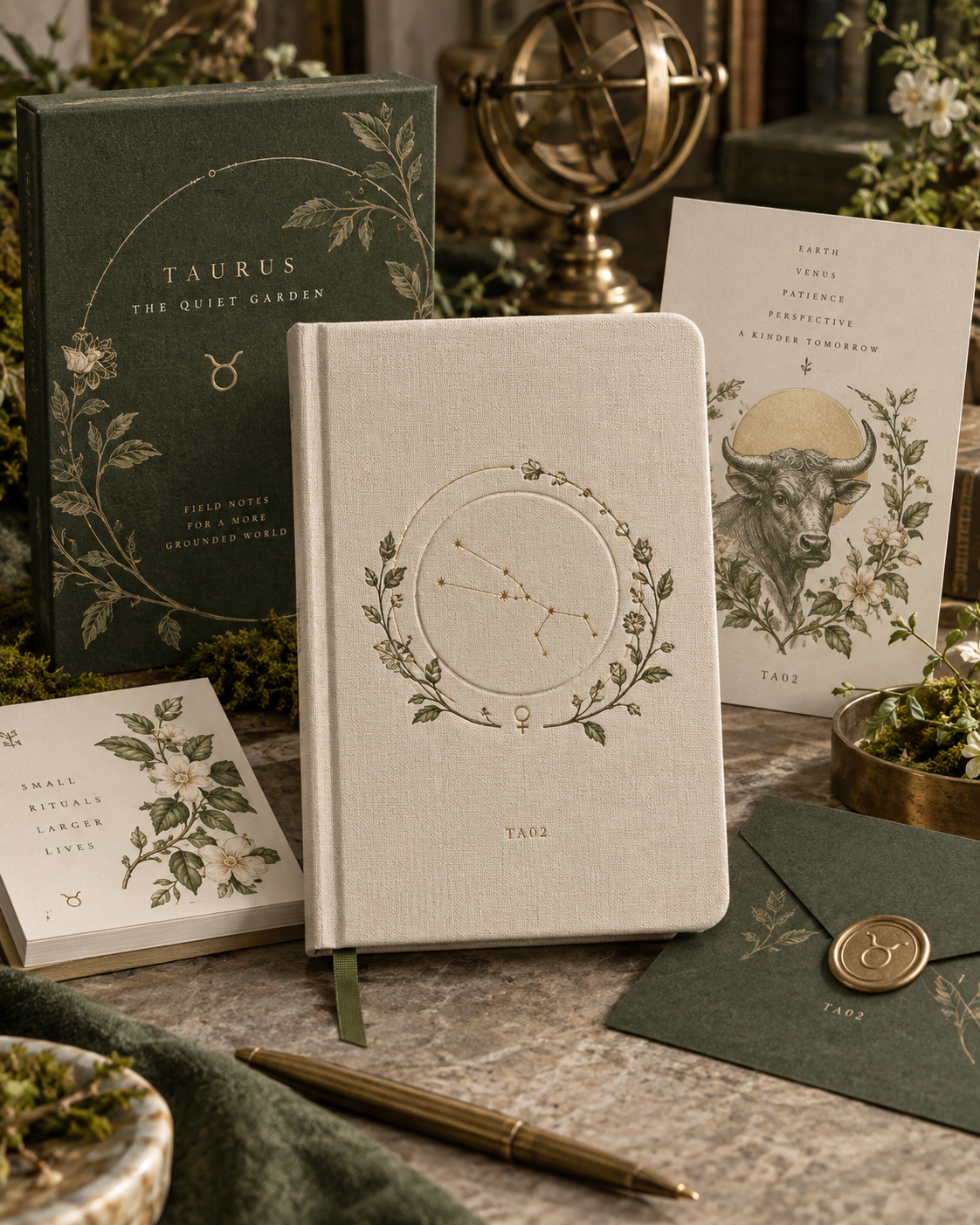 Taurus Field Notes Journal — The Quiet Garden