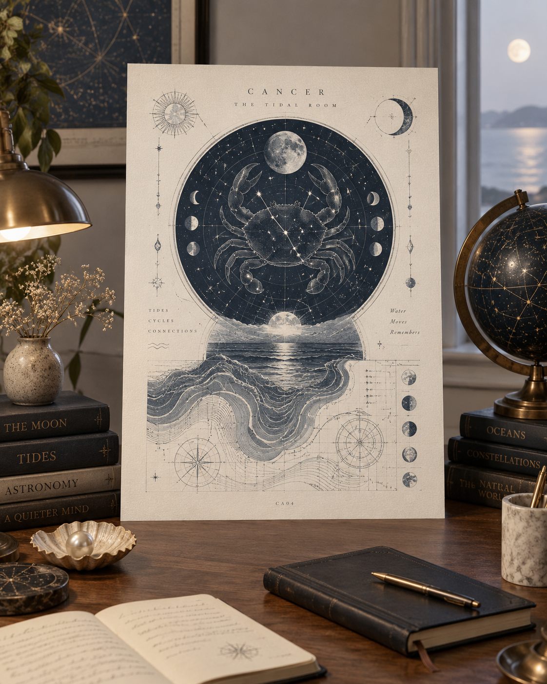 Celestial Archive Cancer Art Print — The Tidal Room