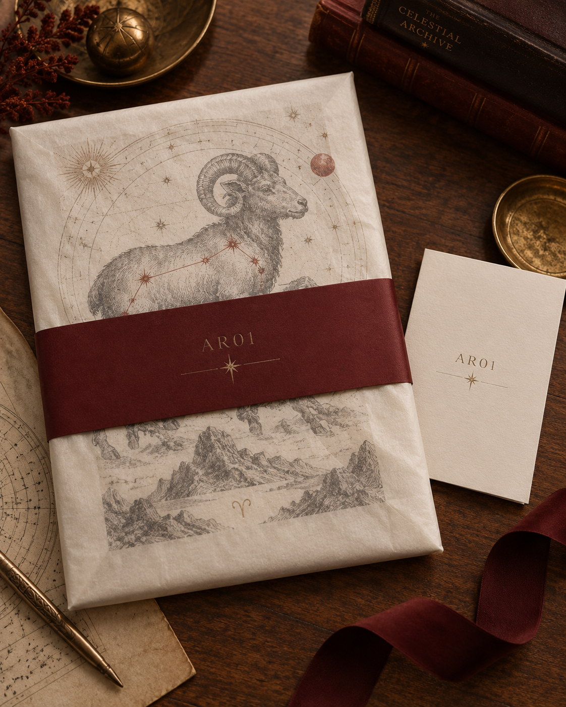 Celestial Archive Aries Art Print — The First Spark