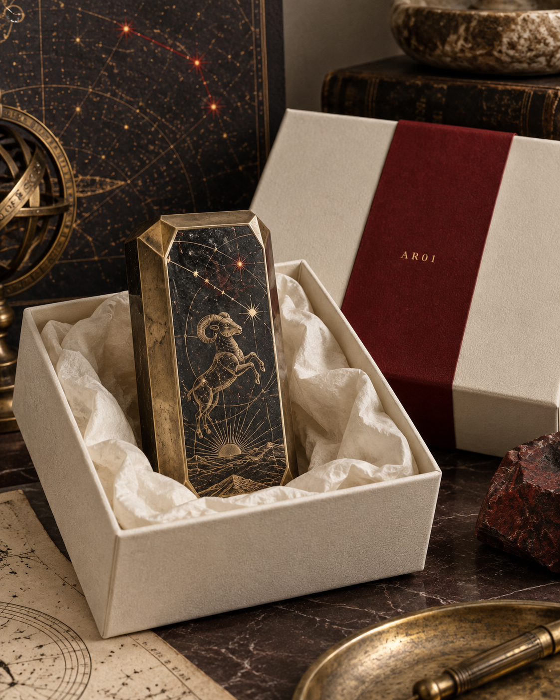 Aries Celestial Desk Totem — The First Spark