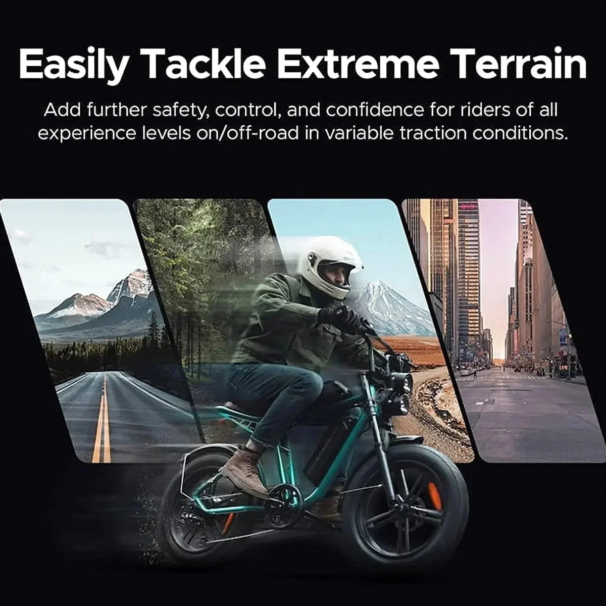 AKEZ Retro Electric Bike 1000W, 28 mph, 94 Miles, 20 inch x 4.0 inch Fat Tires