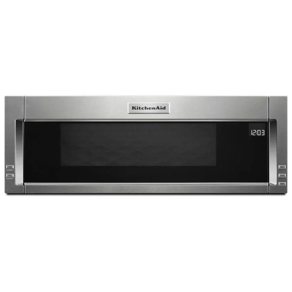 KitchenAid 30-Inch Low Profile Microwave Hood, 1000W, Stainless Steel, Dual LED, 4-Speed Ventilation