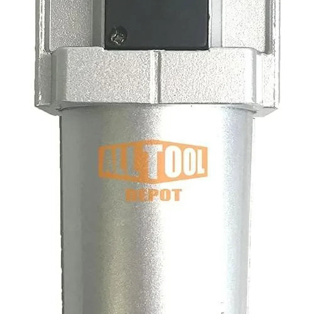 Compressed Air Inline Filter Regulator Combo, Metal Bowl, 5 Micron, 7 To 175 PSI, Auto Drain
