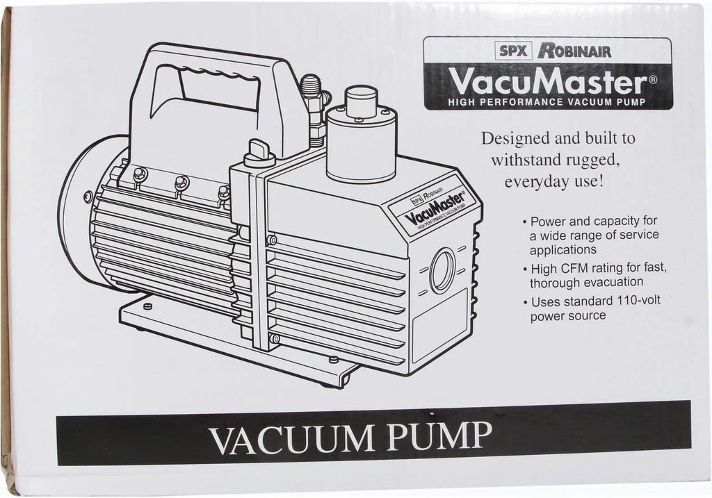 Robinair VacuMaster Economy 2-Stage Vacuum Pump, 8 CFM, Red/Silver - ROB15800 / 15800