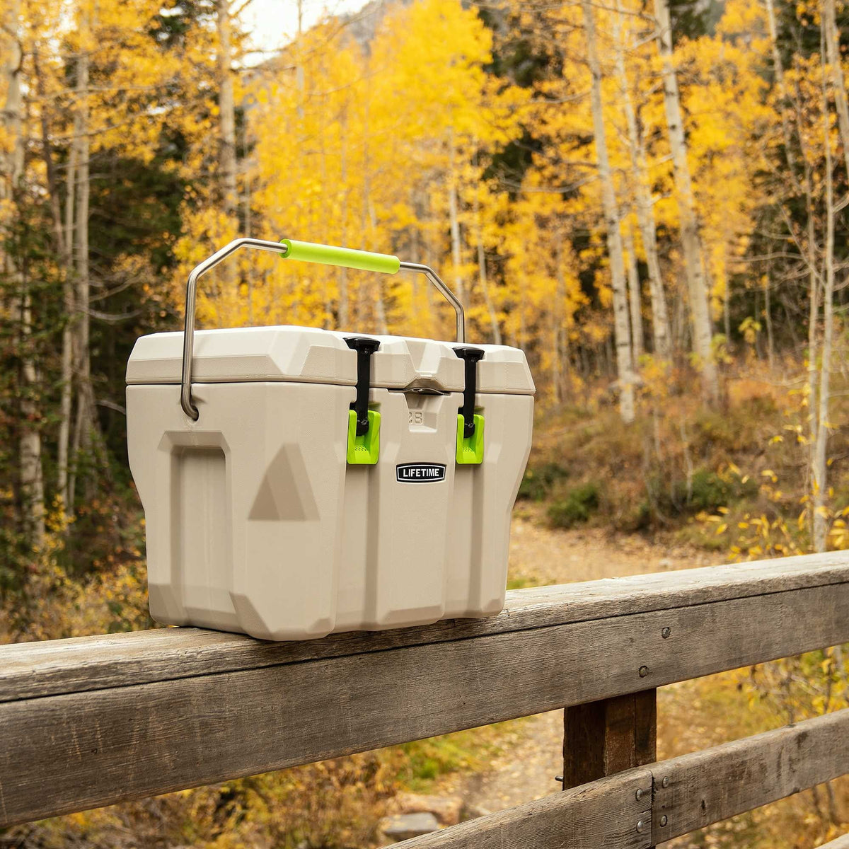 Lifetime Bear-Resistant High Performance Camping Cooler, 28 qt, 20 Can Capacity, Boulder Gray - 91289