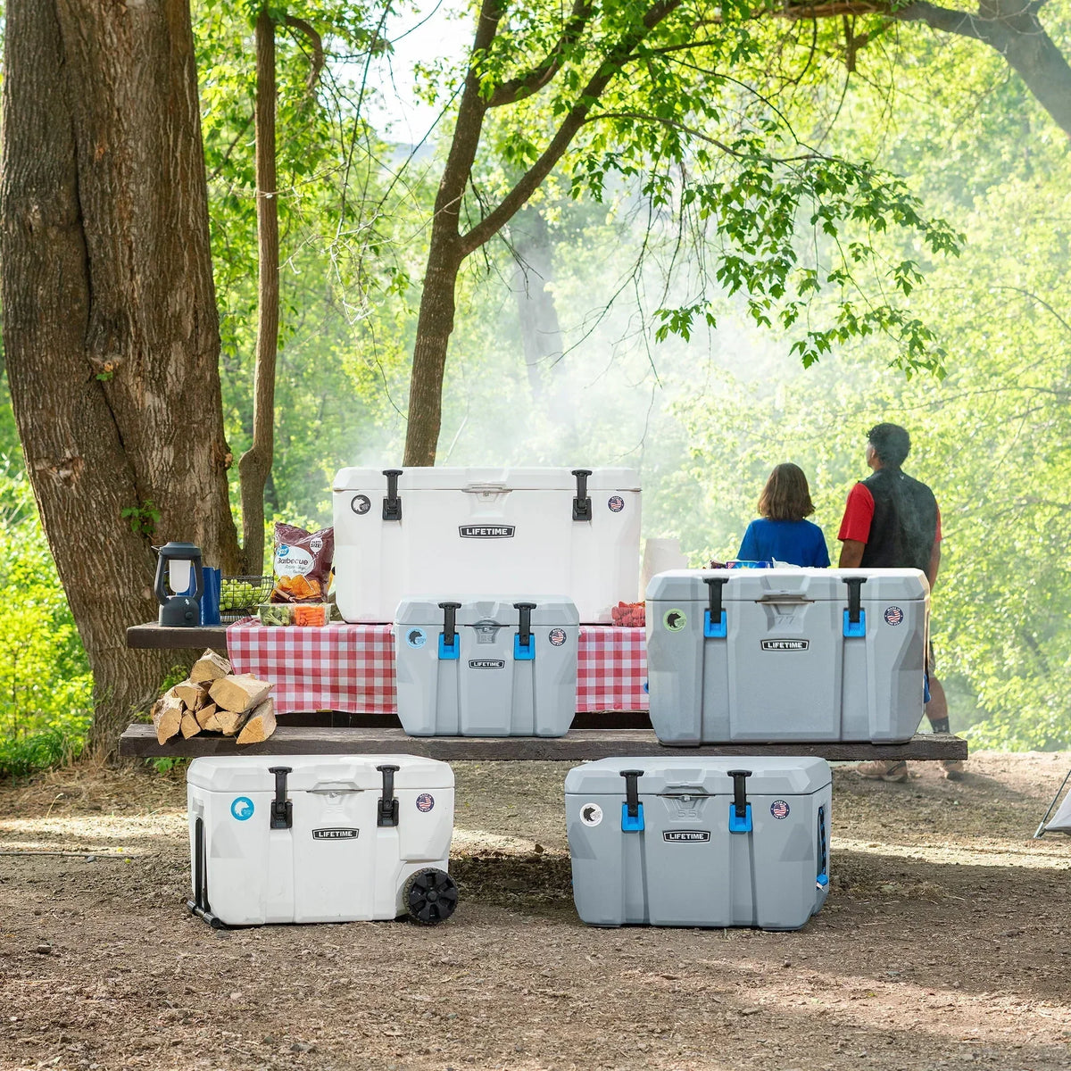Lifetime Bear-Resistant High Performance Camping Cooler, 28 qt, 20 Can Capacity, Boulder Gray - 91289