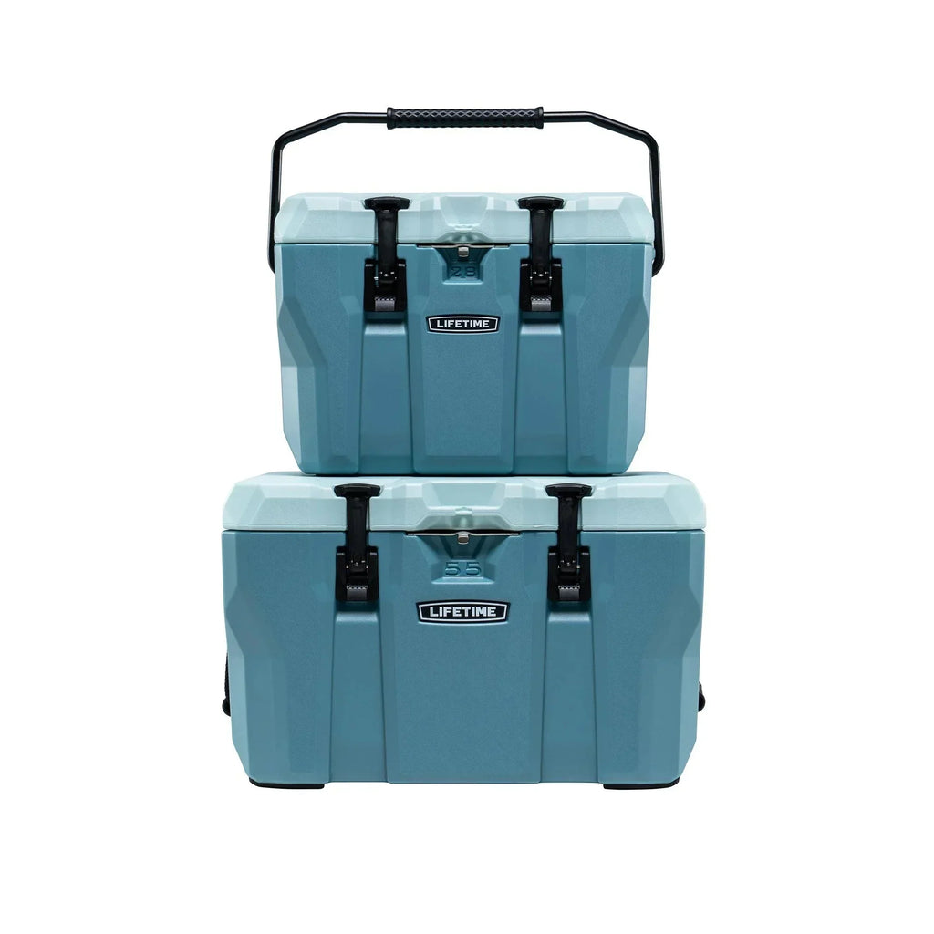 Lifetime Bear-Resistant High Performance Camping Cooler, 28 qt, 20 Can Capacity, Boulder Gray - 91289