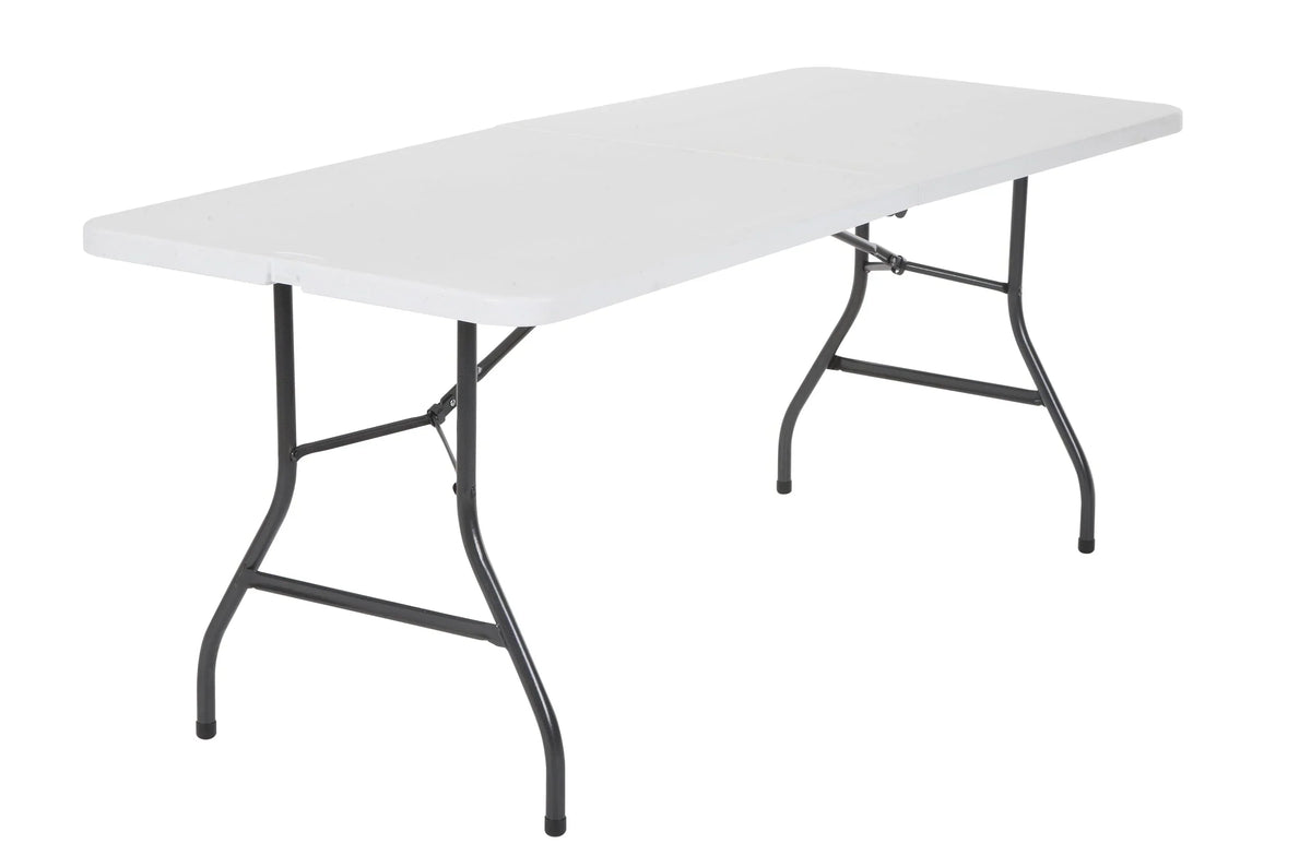 Cosco 6 Foot Folding Table in White Speckle