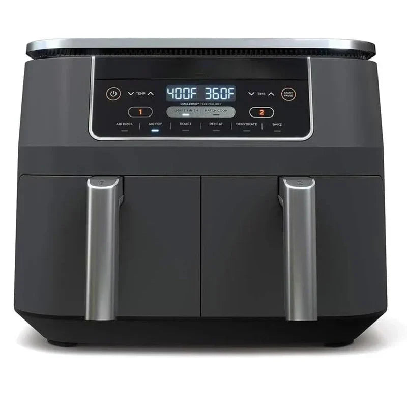 DZ401 Foodi 10 Quart 6-in-1 DualZone XL 2-Basket Air Fryer with 2 Independent Frying Baskets