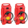 Scepter Flo N' Go DuraMax Portable Gas Fuel Tank With Pump, 14 Gallon, 2 Pack, Red