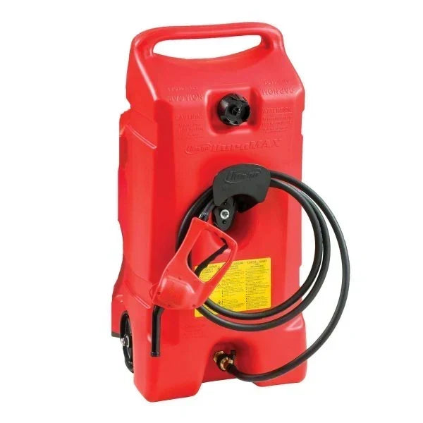Scepter Flo N' Go DuraMax Portable Gas Fuel Tank With Pump, 14 Gallon, 2 Pack, Red