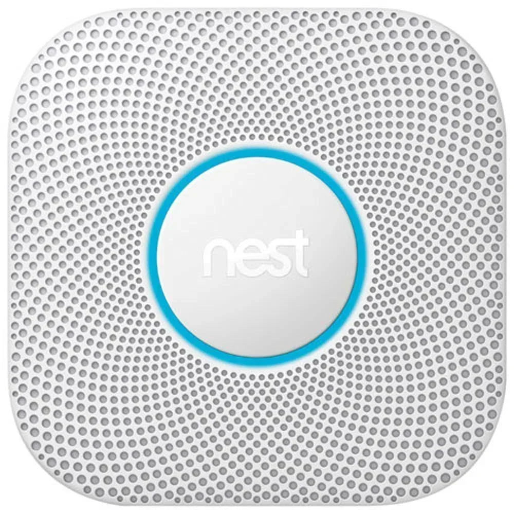 Google Nest Protect 2nd generation smoke and carbon monoxide detector with cable, voice alerts and smartphone notifications