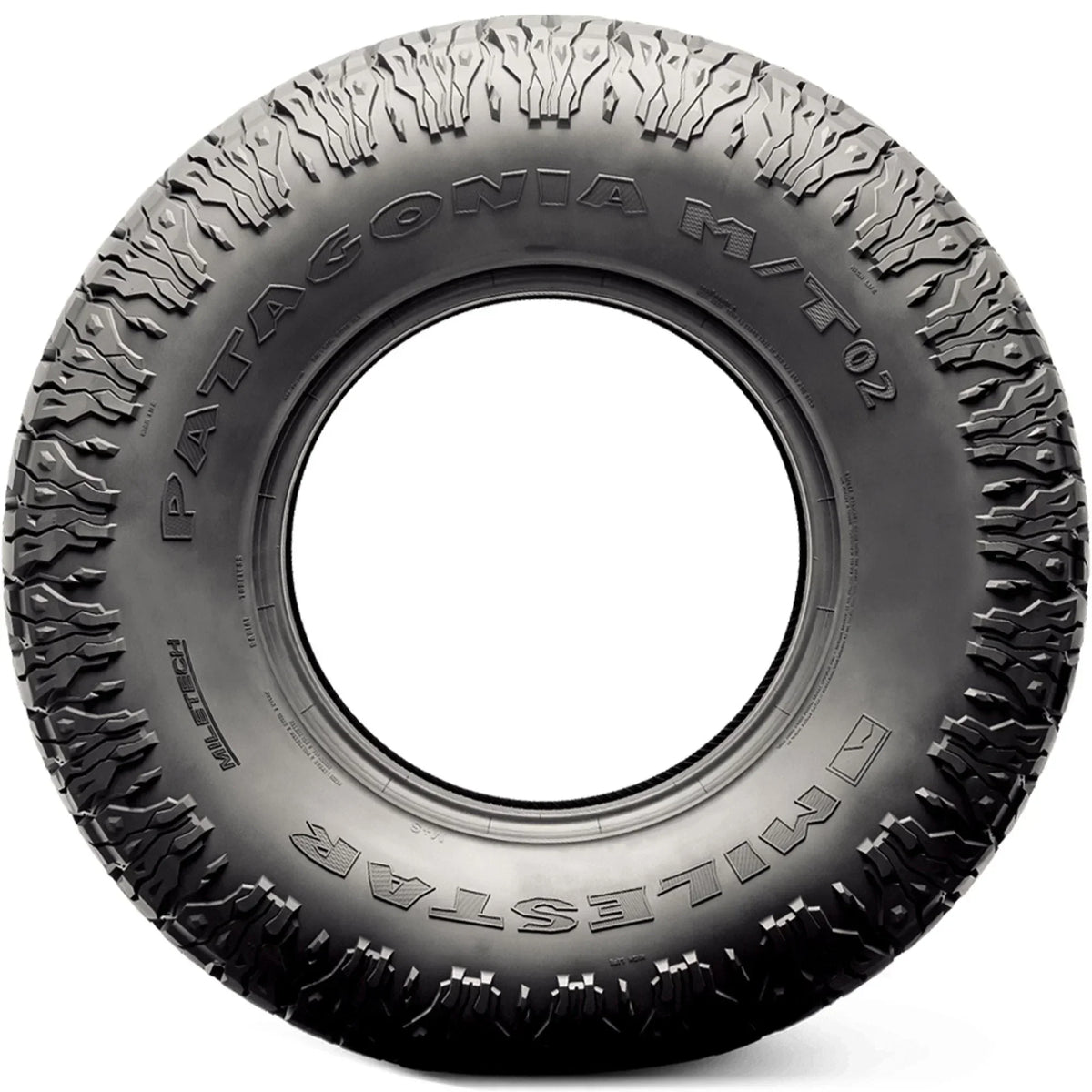 Milestar Mud Terrain Light Truck Tire LT37X12.50R17 124Q Load Range D - Patagonia M/T-02