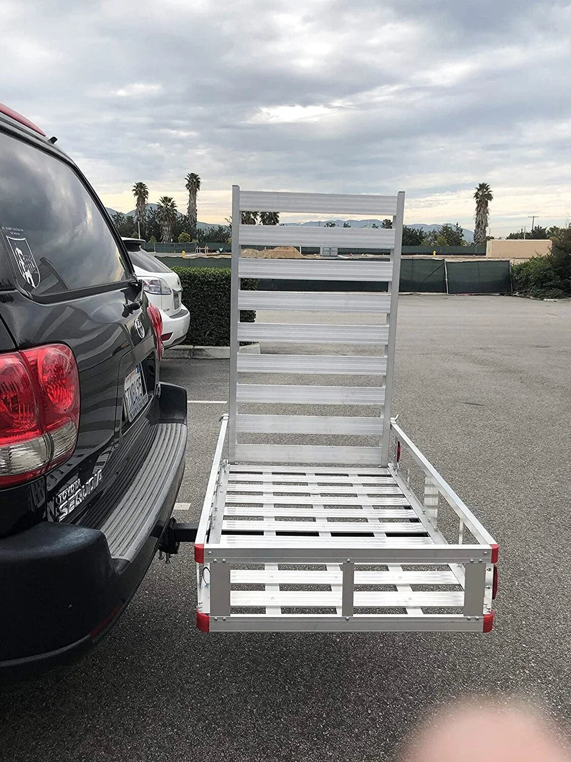 Aluminum Hitch Mount Cargo Carrier With 47 Inch Long Ramp, 1 Pack - 80779