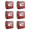 Trojan Battery 6-Volt 225Ah Deep Cycle Golf Cart Batteries, 6-Pack, 36V - T-105