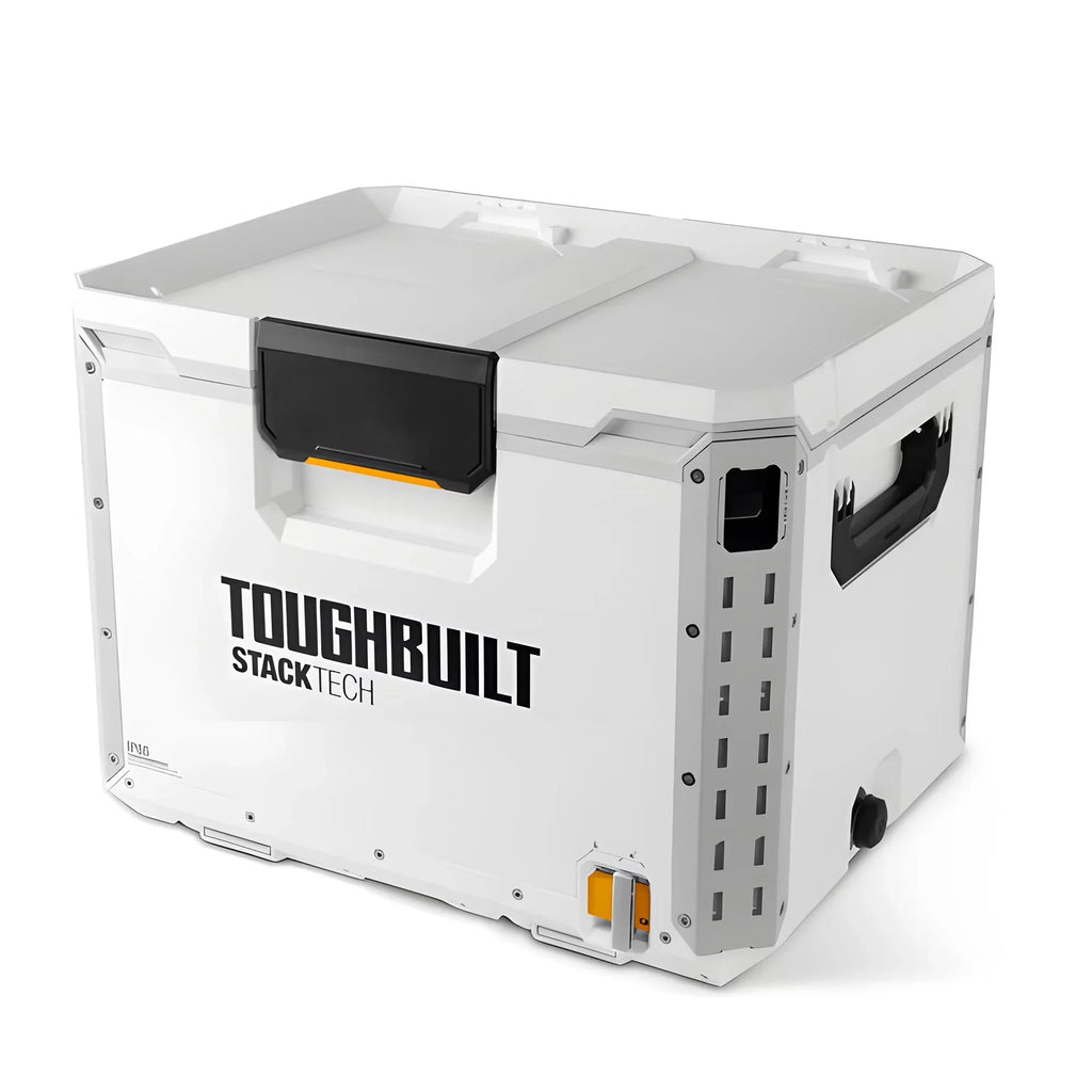 ToughBuilt StackTech Compact Cooler 16 Quart Hard Shell Ice Chest, White