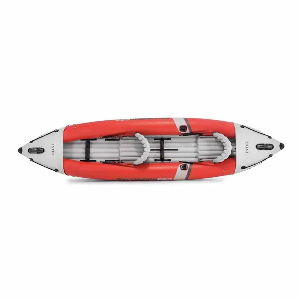 Intex Excursion Pro And Explorer K2 2-Person Inflatable Kayak Bundle With Oars And Pump