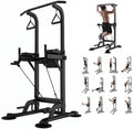 Tappio Power Tower Dip Bar Station Pull Up Bar Stand With Backrest, 400lb Capacity