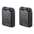 Scepter Heavy Duty Military Style Water Container, 5 Gallon, Black - 2 Pack