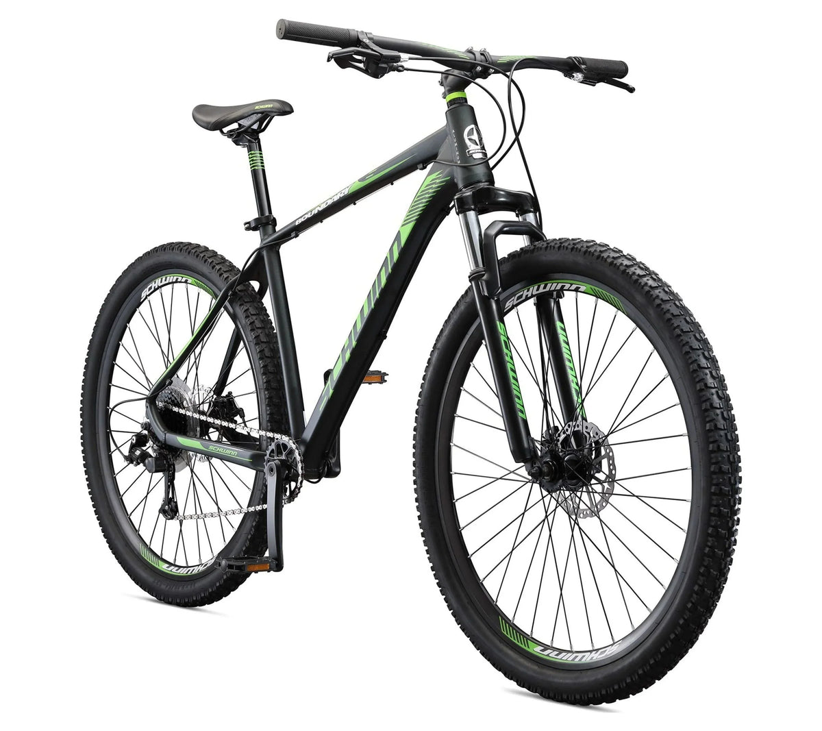 Schwinn 29-in Boundary Mens Mountain Bike, Black And Green - Boundary