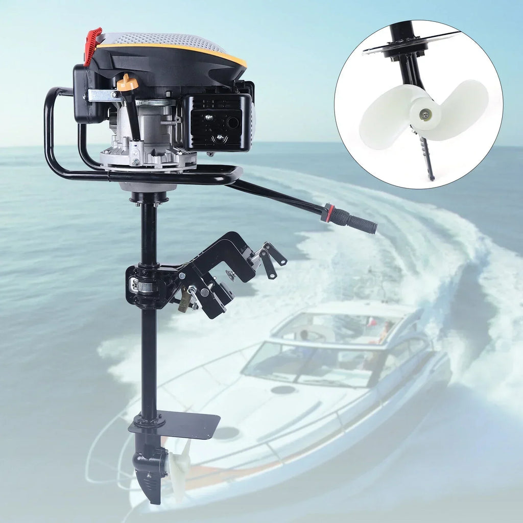 4-Stroke 3.2KW Outboard Boat Motor Engine With Air Cooling System