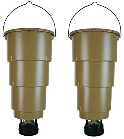 Moultrie Hanging Deer Feeders 5 Gallon, 2-Pack - Adjustable Timer