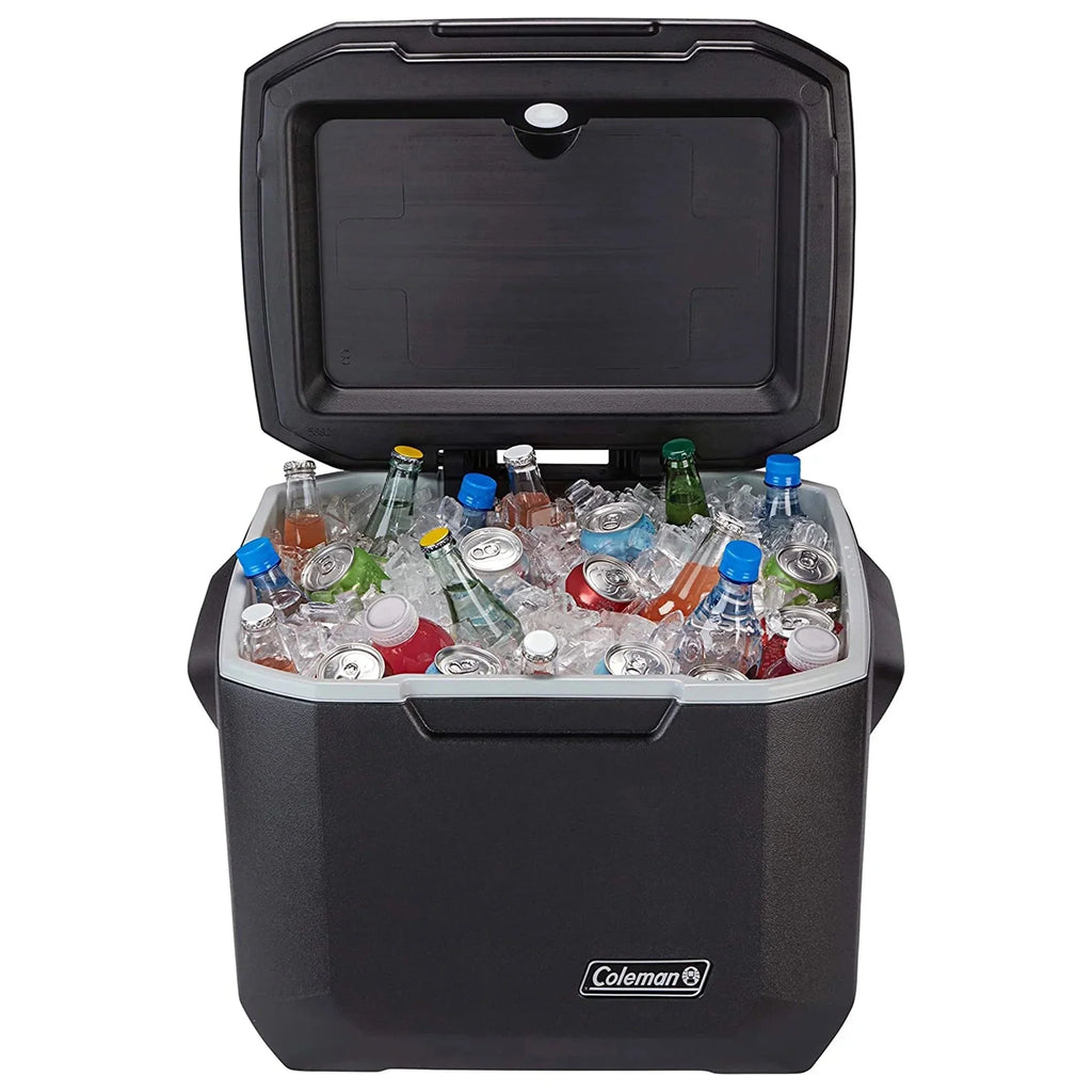 Coleman Xtreme 50 Quart 5-Day Hard Cooler With Wheels And Have-A-Seat Lid