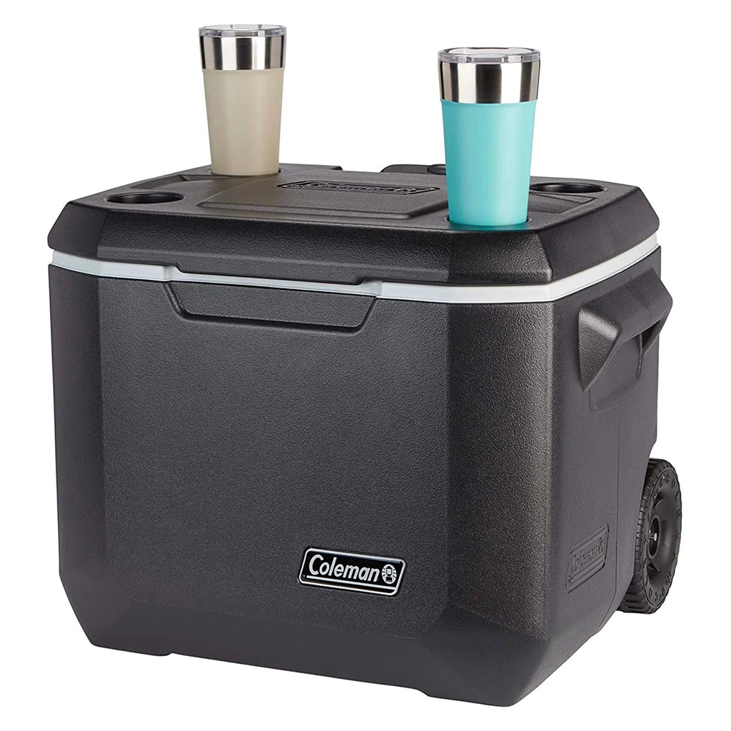 Coleman Xtreme 50 Quart 5-Day Hard Cooler With Wheels And Have-A-Seat Lid
