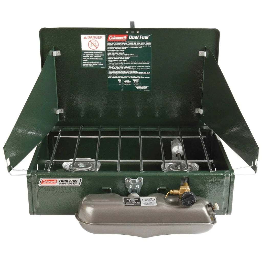 Coleman Dual Fuel 2-Burner Stove, 5 x 11 x 19 in - Guide Series