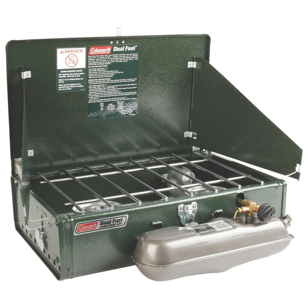 Coleman Dual Fuel 2-Burner Stove, 5 x 11 x 19 in - Guide Series