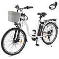 PEXMOR Adult Electric Bike 350W Peak 500W 36V 12.5AH 26in Cruiser