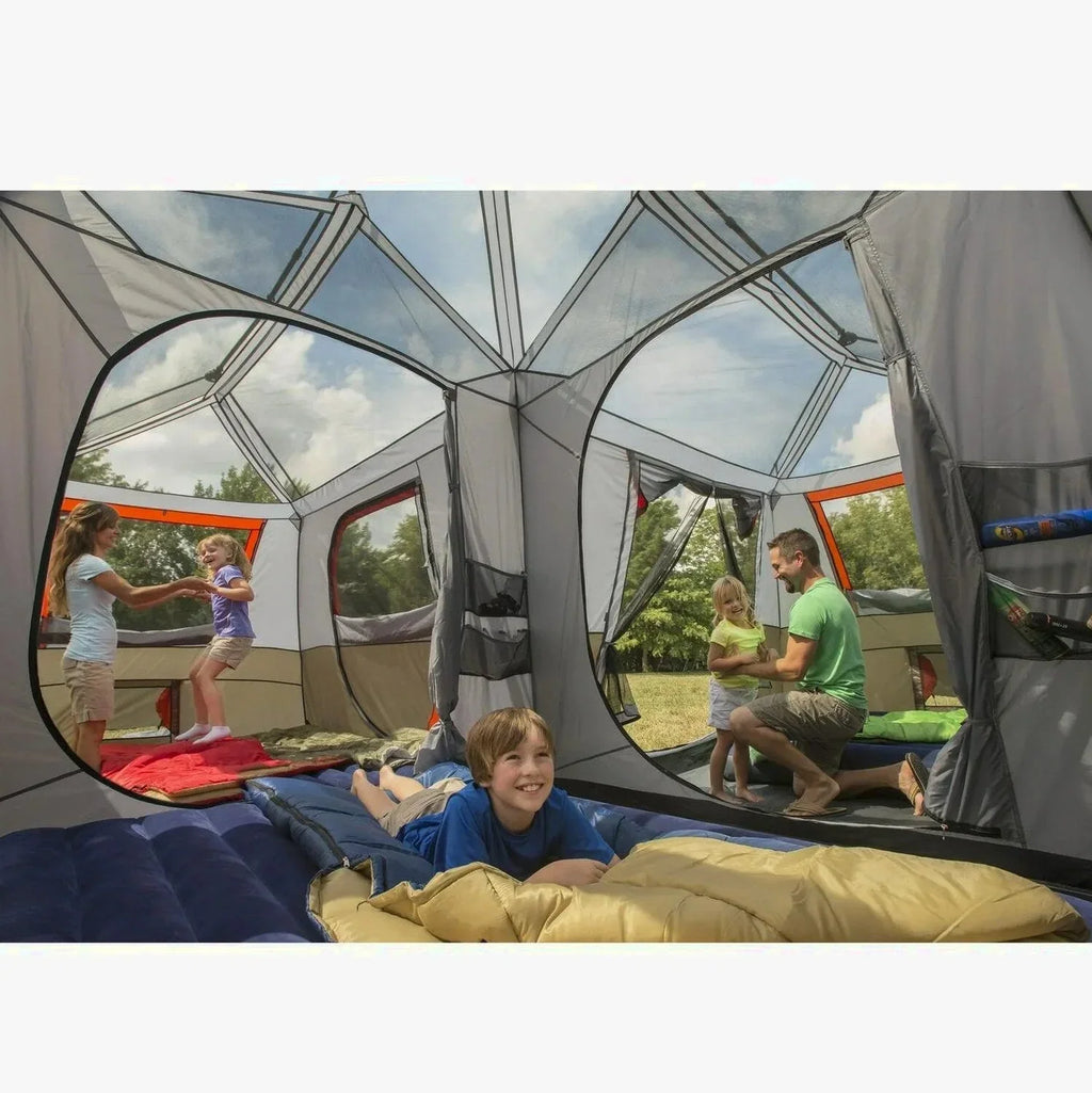 Ozark Trail Instant Cabin Tent, Sleeps 12, 16 x 16, 3-Room - WMT-161682B