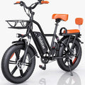 Electric Adult E-Bike 750W 48V 15AH 20in x 4.0 Fat Tire 2 Seater - UL2849