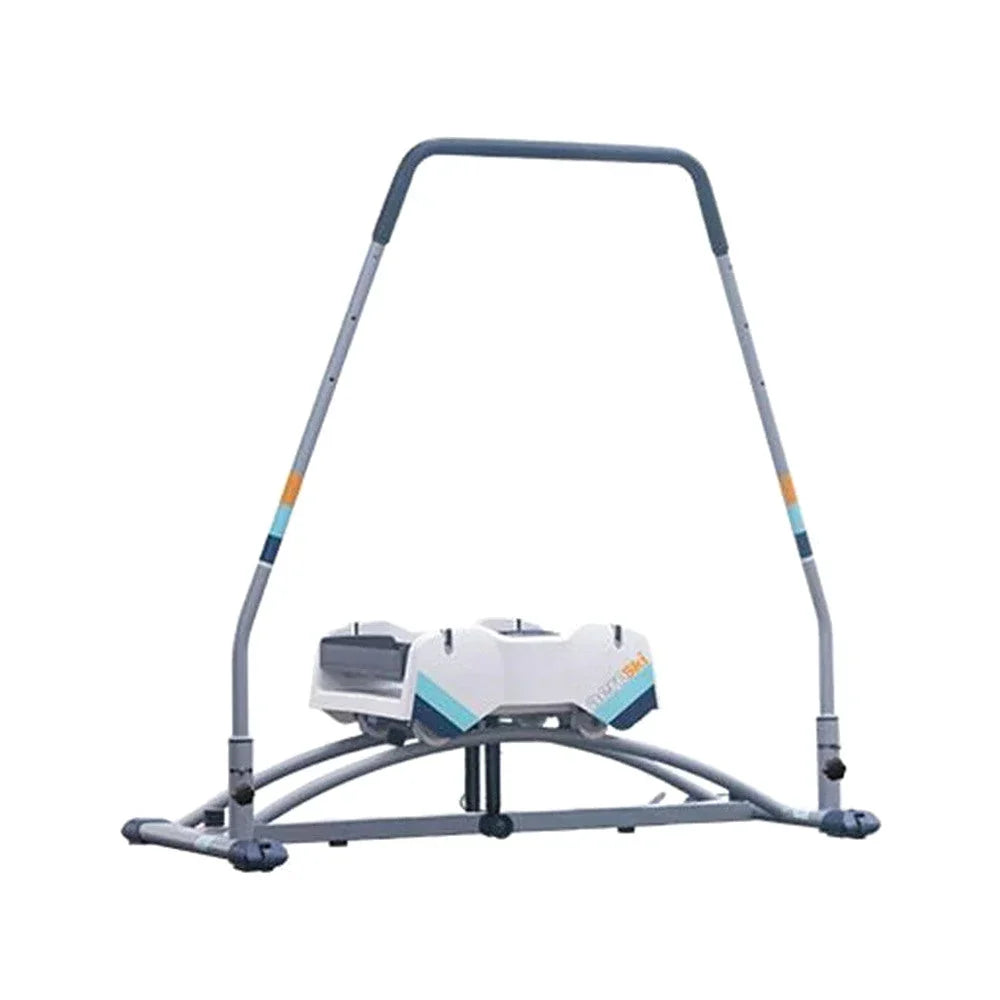 Aeroski Ski Fitness Workout Machine With Recoil Spring Resistance, Gray - 2.0