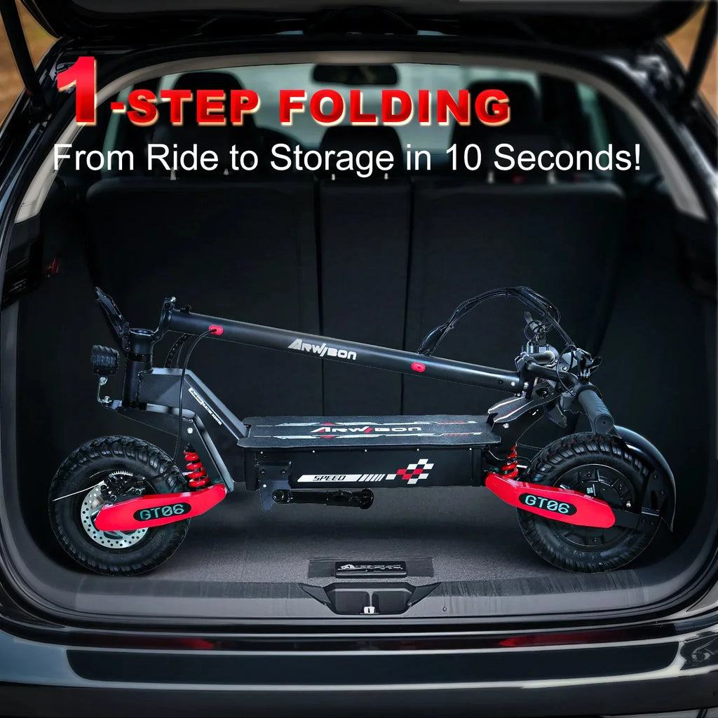 Off Road Electric Scooter For Adults, 1200W, 11 in Tires, 330 lb Load - GT06