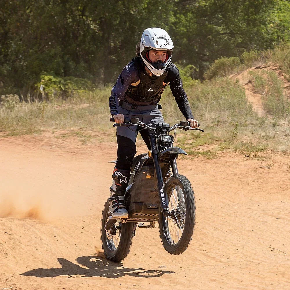 GoTrax Everest Electric Dirt Bike - 50 mi Max Range, 53 mph Max Speed