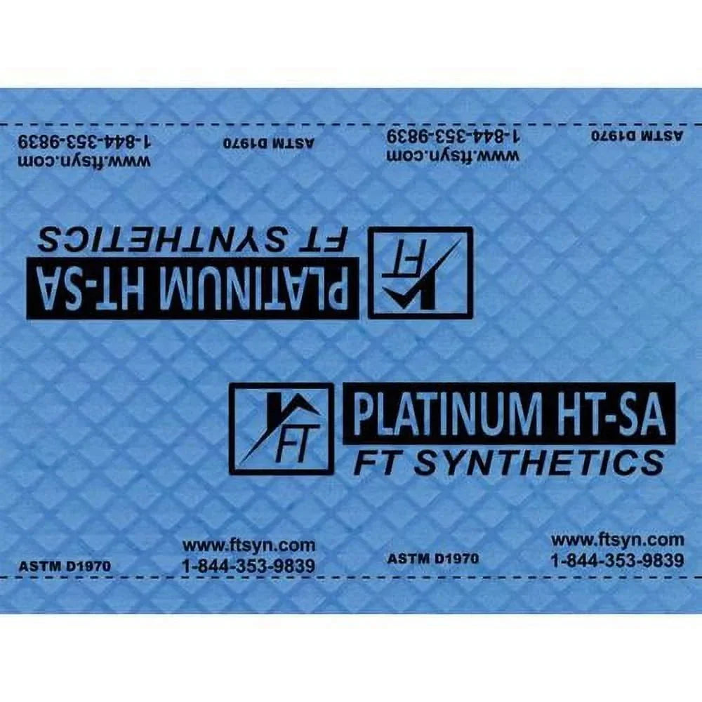 FT Synthetics Self-Adhering Underlayment, 200 Square Feet, 36 in x 67 Feet - Platinum HT