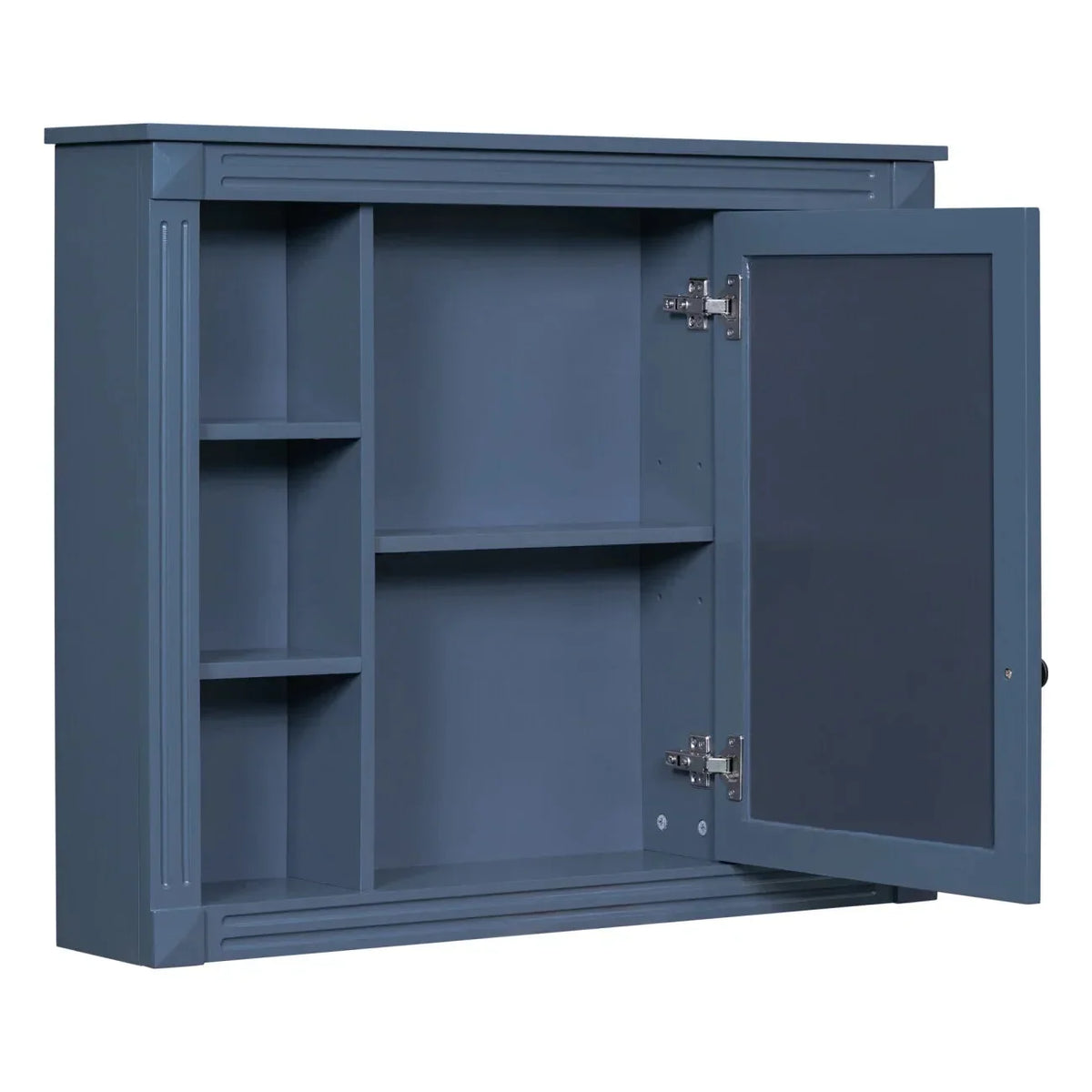 36'' Bathroom Vanity Set With Ceramic Sink Top, Mirror Cabinet, 2 Doors And 2 Drawers - Gray