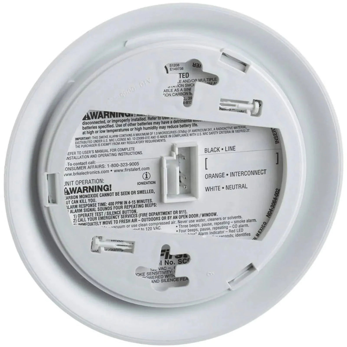 BRK Hardwired Smoke And Carbon Monoxide Detector 2 Pack With 9-Volt Battery Backup - 2X-SC9120B