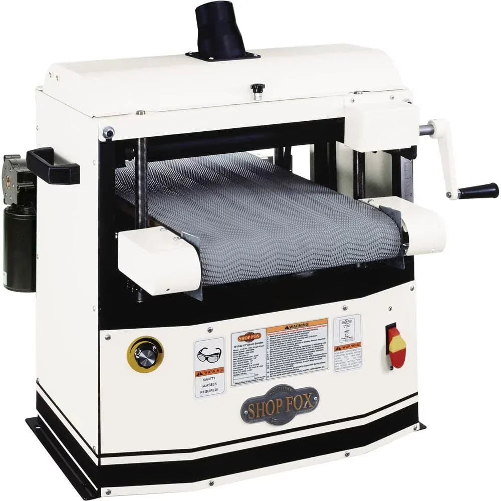 Shop Fox Bench Top Drum Sander 12 In 115V 1 1/2Hp 1 Phase